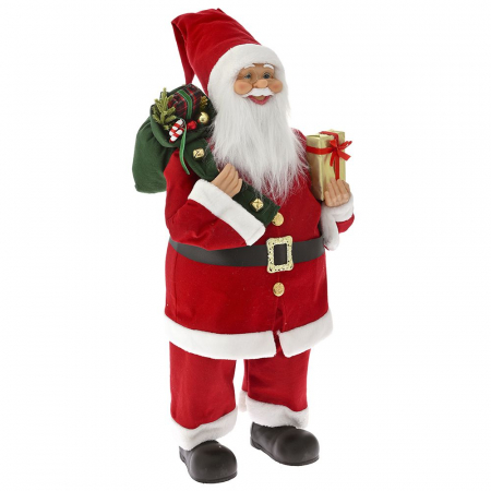 79344 PLIŠANI DEDA MRAZ CRVENI 80 CM