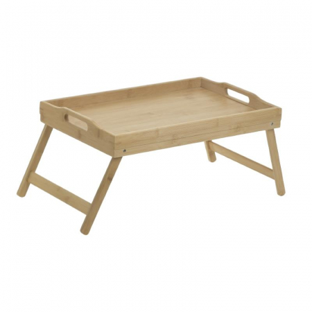 6705690001 POSLUŽAVNIK ZA DORUČAK U KREVETU OD BAMBUSA NATURAL 60X33X25 CM
