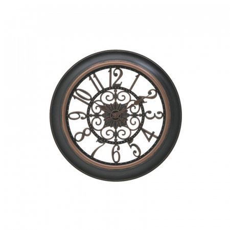 3209250026 SAT ZIDNI PLASTIČNI BRONZANO CRNI 40 CM