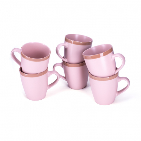 3603320006 ŠOLJA PUDER ROZE SET 6 KOMADA 5X10 CM