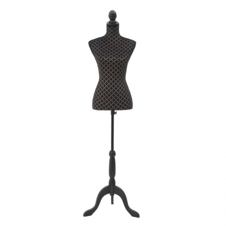 3708390332 STALAK PODNI U OBLIKU BISTE CRNO ZLATNI 42*35*165cm