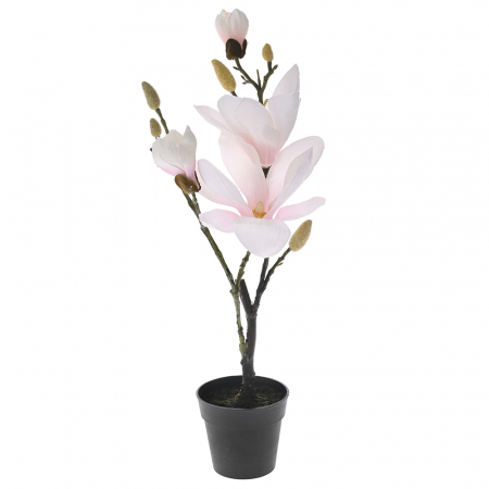 77046 VEŠTAČKA ROZE MAGNOLIJA U SAKSIJI 50 CM